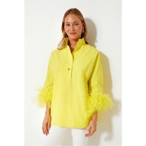 NWOT Tuckernuck  🍋Citron 🍋 Feather Willow Blouse size small *sold out online